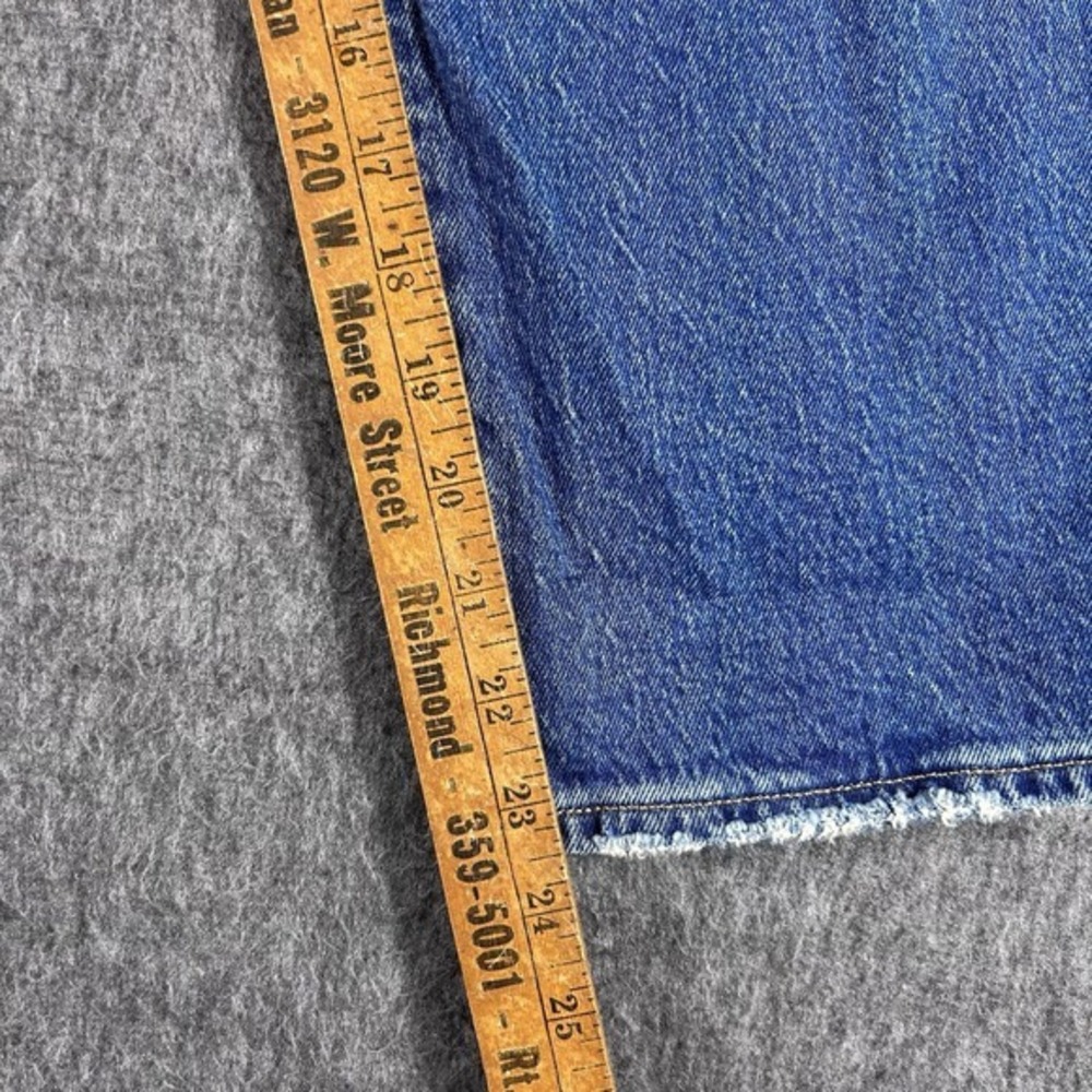 NWT Abercrombie & Fitch Women's Mid Rise Boyfriend Jeans Baggy Distressed 31 12S - Picture 3 of 9